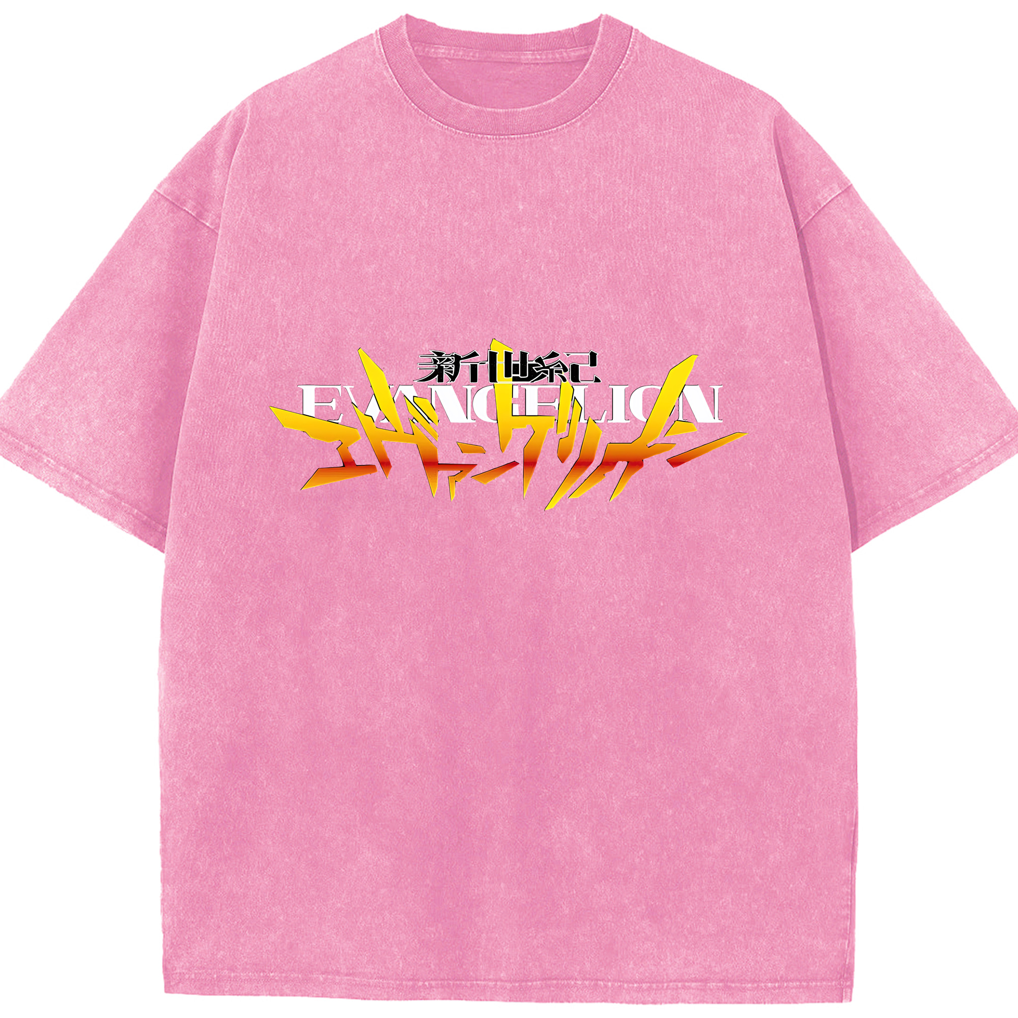 （画像用） EVA 新世紀エヴァンゲリオン 綿100% ヴィンテージ風 半袖Tシャツ（フロントプリント）